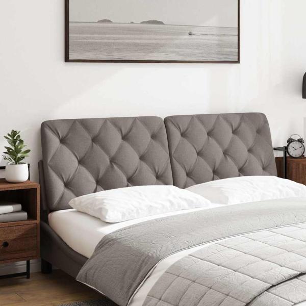 Kopfteil-Kissen Taupe 160 cm Stoff