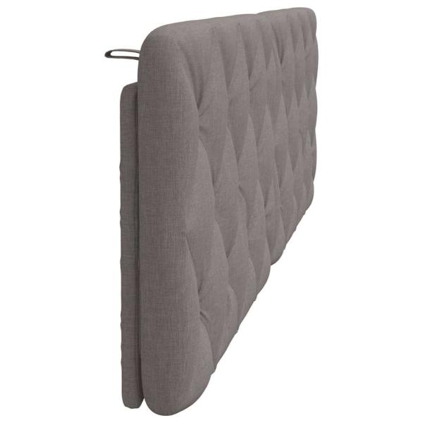 Kopfteil-Kissen Taupe 160 cm Stoff