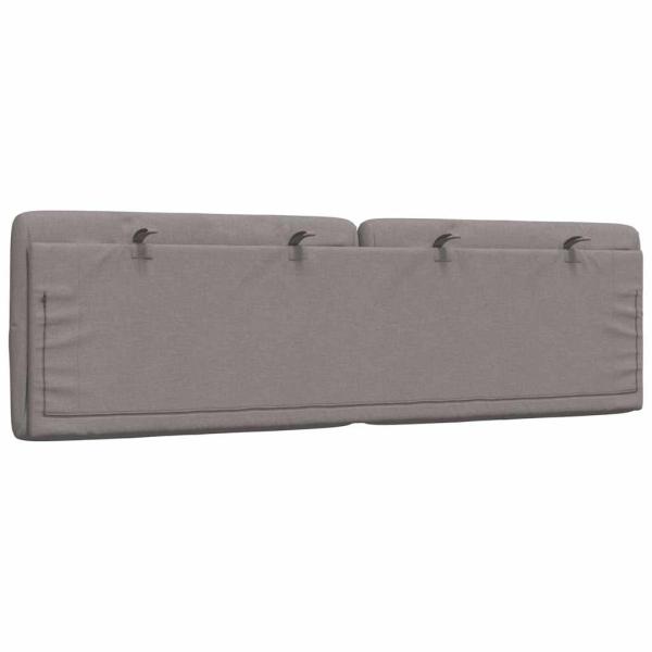 Kopfteil-Kissen Taupe 160 cm Stoff