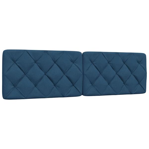 ARDEBO.de - Kopfteil-Kissen Blau 180 cm Stoff
