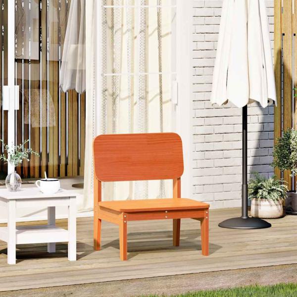 ARDEBO.de - Gartenstuhl Wachsbraun 60x52,5x72 cm Massivholz Kiefer