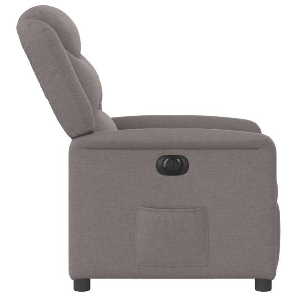 Relaxsessel Elektrisch Taupe Stoff