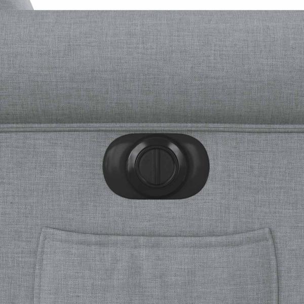 Relaxsessel Elektrisch Hellgrau Stoff