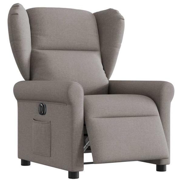 ARDEBO.de - Relaxsessel Elektrisch Taupe Stoff