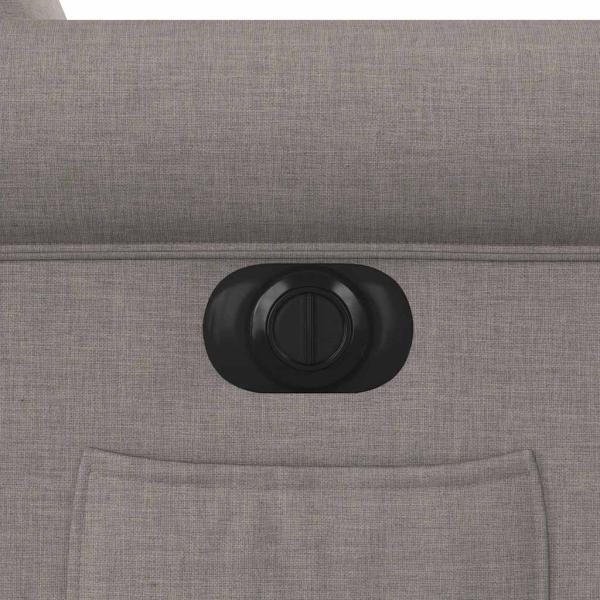 Relaxsessel Elektrisch Taupe Stoff