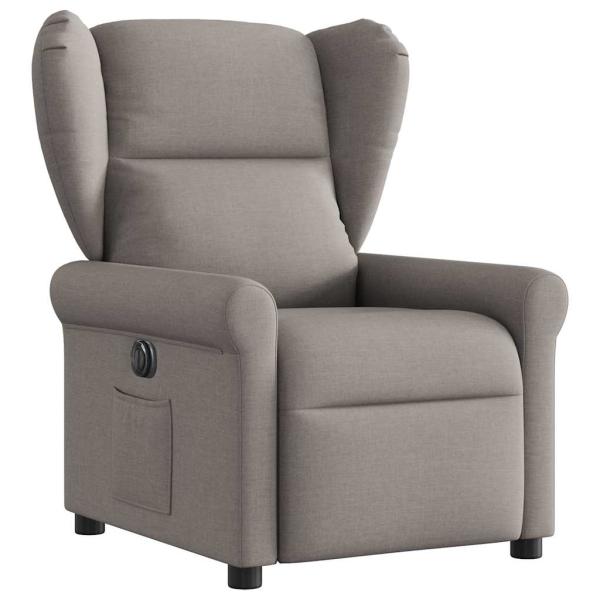 Relaxsessel Elektrisch Taupe Stoff