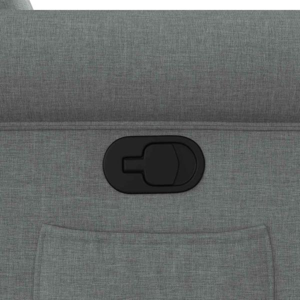 Relaxsessel mit Aufstehhilfe Dunkelgrau Stoff