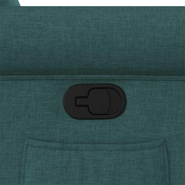 Relaxsessel mit Aufstehhilfe Dunkelgrün Stoff