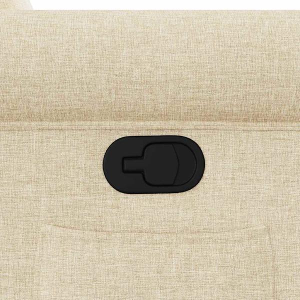 Relaxsessel mit Aufstehhilfe Creme Stoff