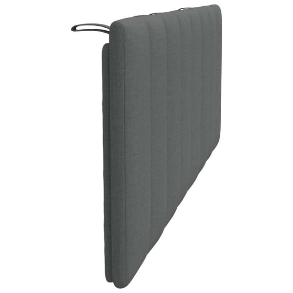 Kopfteil-Kissen Dunkelgrau 120 cm Stoff