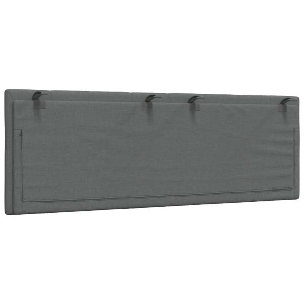 Kopfteil-Kissen Dunkelgrau 120 cm Stoff