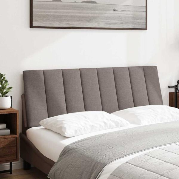 Kopfteil-Kissen Taupe 120 cm Stoff