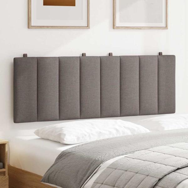Kopfteil-Kissen Taupe 120 cm Stoff