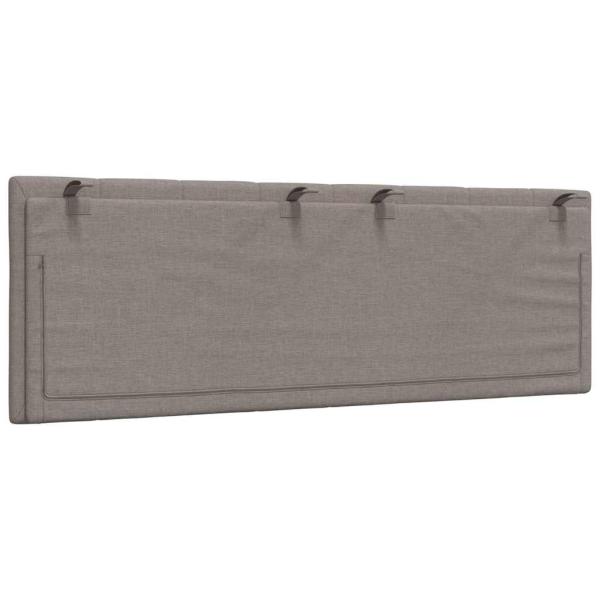 Kopfteil-Kissen Taupe 120 cm Stoff