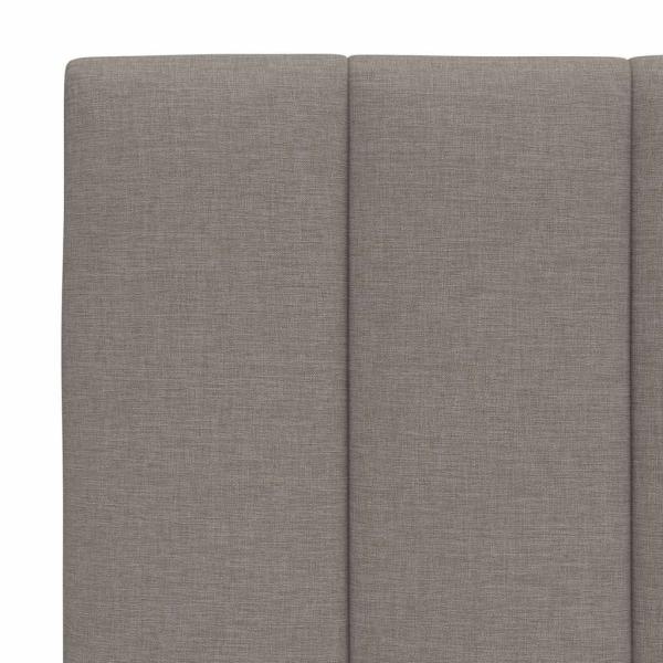 Kopfteil-Kissen Taupe 120 cm Stoff