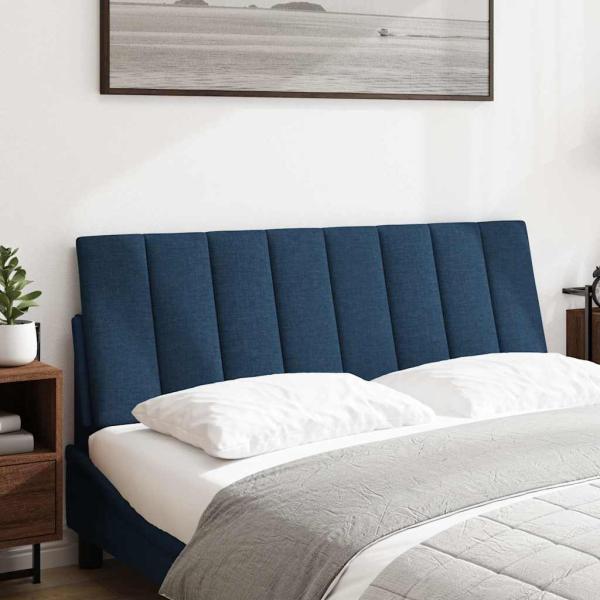 Kopfteil-Kissen Blau 120 cm Stoff