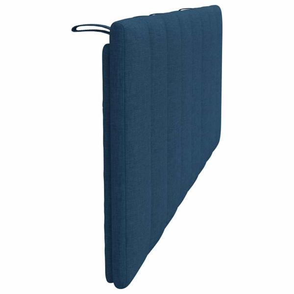 Kopfteil-Kissen Blau 120 cm Stoff
