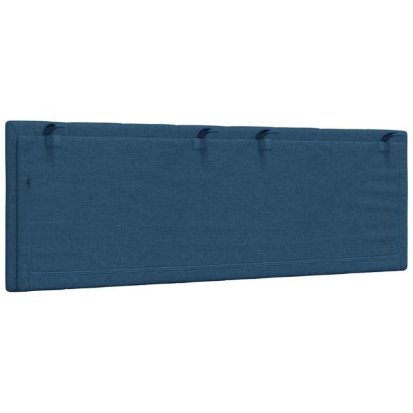 Kopfteil-Kissen Blau 120 cm Stoff