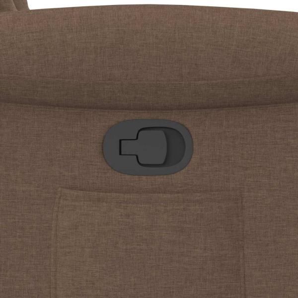 Relaxsessel mit Aufstehhilfe Braun Stoff