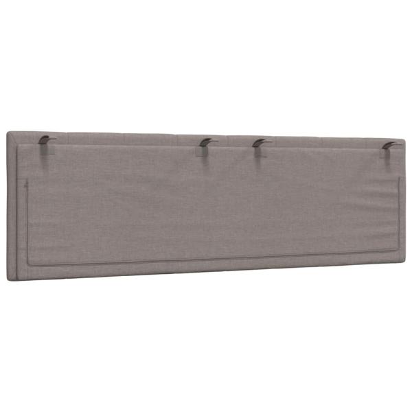 Kopfteil-Kissen Taupe 160 cm Stoff