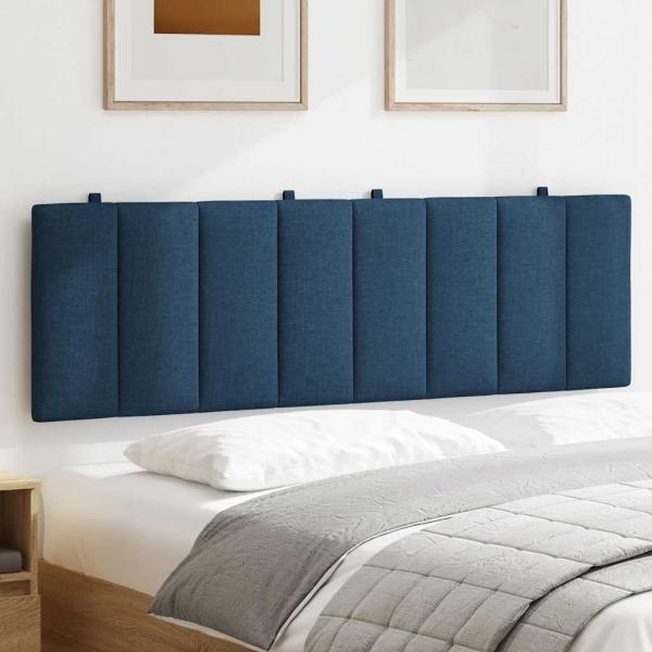 Kopfteil-Kissen Blau 160 cm Stoff