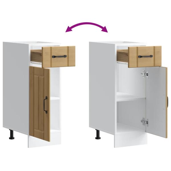 Küchen-Unterschrank Lucca Artisan-Eiche Holzwerkstoff