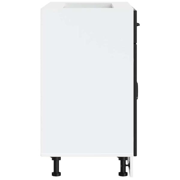 Küchen-Unterschrank Lucca Schwarz Holzwerkstoff