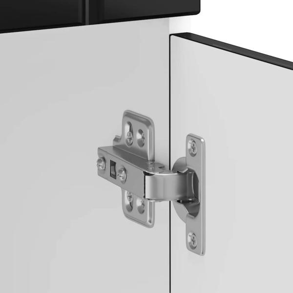 Küchen-Unterschrank Lucca Schwarz Holzwerkstoff