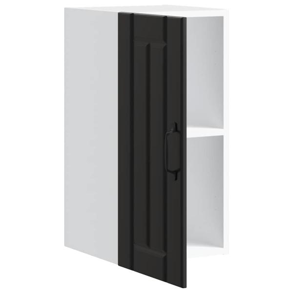 Küchen-Hängeschrank Lucca Schwarz Holzwerkstoff