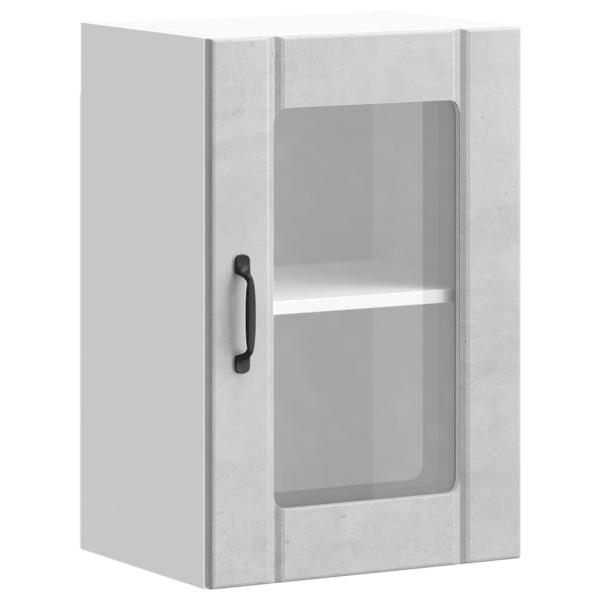 Küchen-Hängeschrank mit Glastür Lucca Betongrau