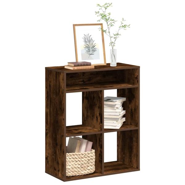 ARDEBO.de - Bücherregal Räuchereiche 66x31x80 cm Holzwerkstoff