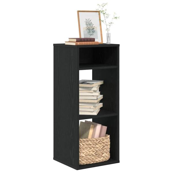 ARDEBO.de - Bücherregal Schwarz 34x31x80 cm Holzwerkstoff