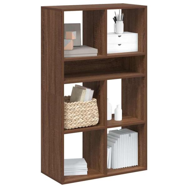 ARDEBO.de - Bücherregal Braun Eichen-Optik 66x31x112 cm Holzwerkstoff