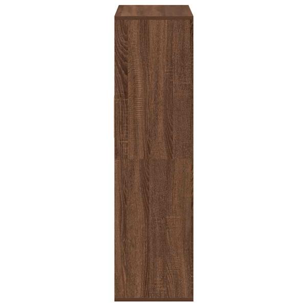 Bücherregal Braun Eichen-Optik 66x31x112 cm Holzwerkstoff