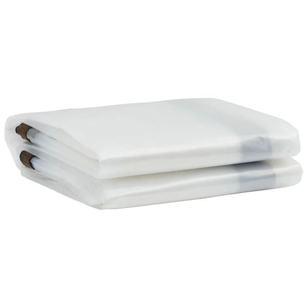 Transparente Plane mit Ösen 2x6 m Polyethylen