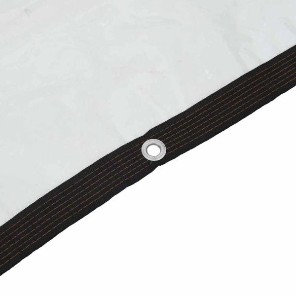 Transparente Plane mit Ösen 5x8 m Polyethylen