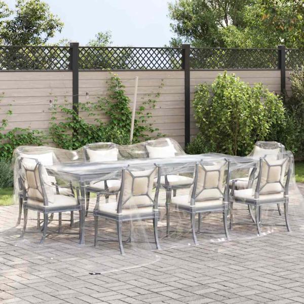 Transparente Plane mit Ösen 4x6 m PVC