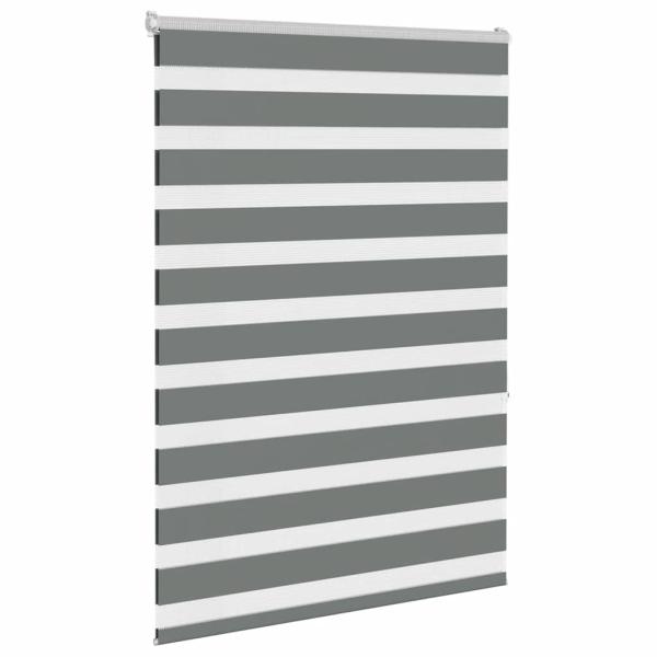 Zebra Jalousie Dunkelgrau 105x150 cm Stoffbreite 100,9 cm