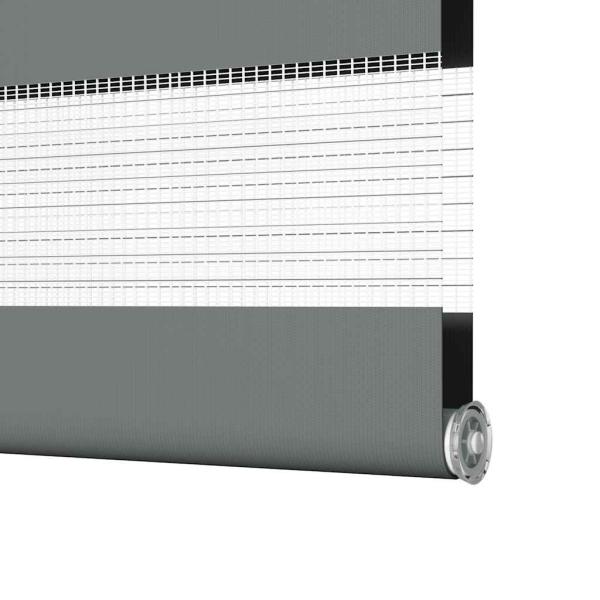 Zebra Jalousie Dunkelgrau 105x150 cm Stoffbreite 100,9 cm