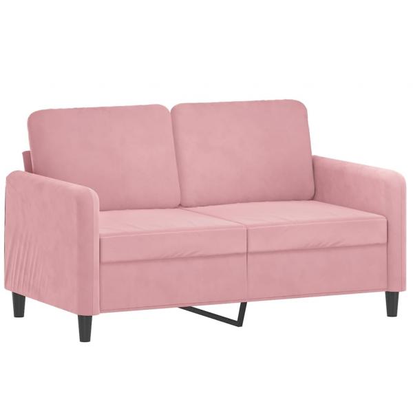 2-tlg. Sofagarnitur Rosa Samt