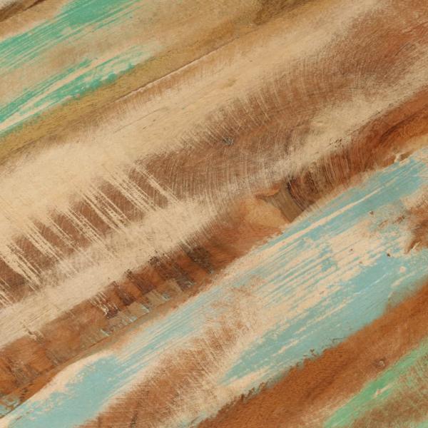 ARDEBO.de - Couchtisch Ø50x35 cm Altholz Massiv und Stahl