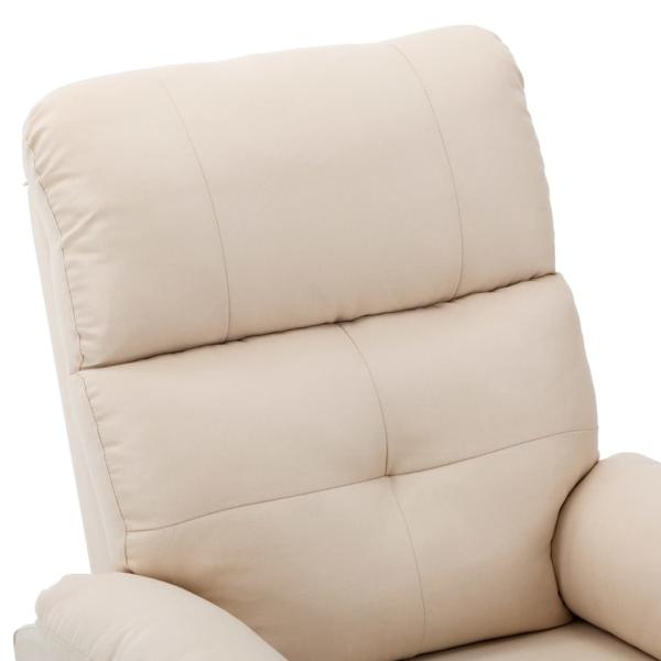 Massagesessel Elektrisch Creme Stoff