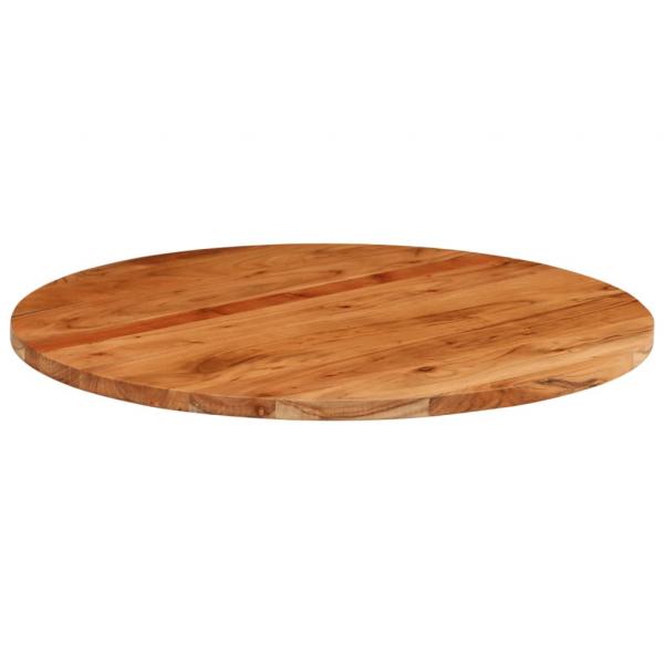Tischplatte Ø90x3,8 cm Rund Massivholz Akazie