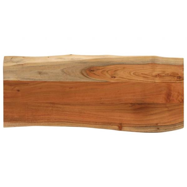 ARDEBO.de - Tischplatte 90x40x3,8 cm Rechteckig Massivholz Akazie Baumkante