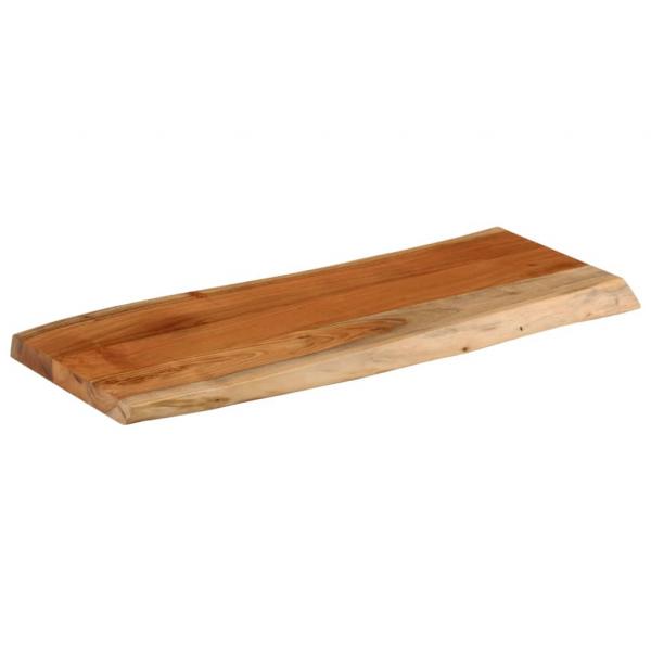 Tischplatte 90x40x3,8 cm Rechteckig Massivholz Akazie Baumkante
