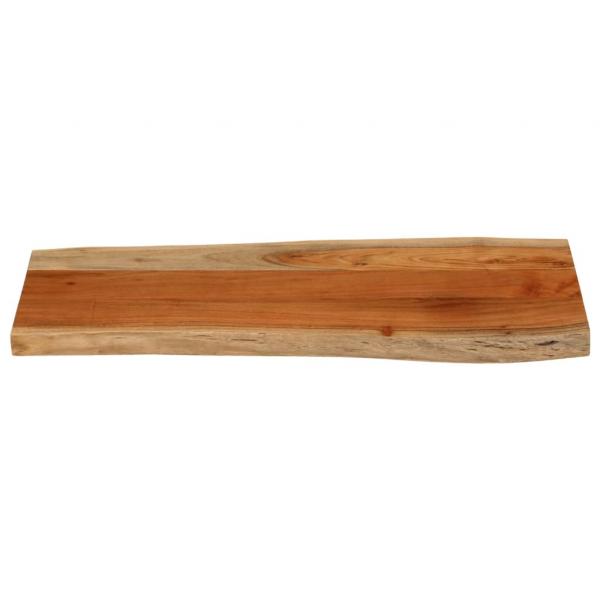 Tischplatte 90x40x3,8 cm Rechteckig Massivholz Akazie Baumkante