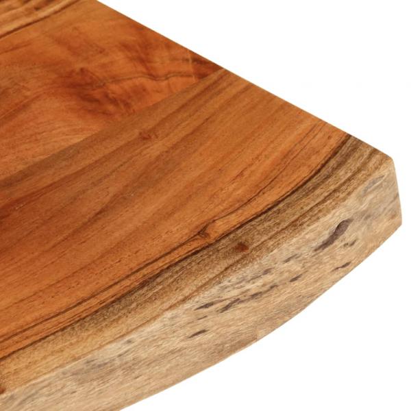 Tischplatte 90x40x3,8 cm Rechteckig Massivholz Akazie Baumkante