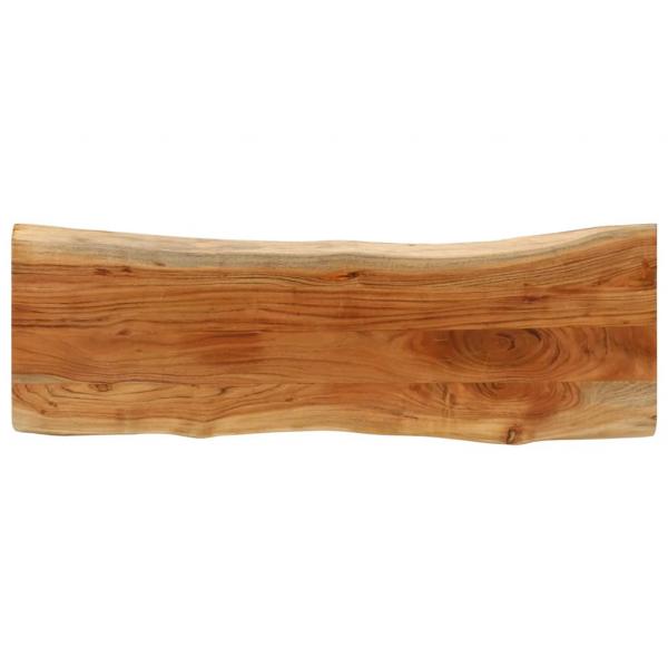ARDEBO.de - Tischplatte 110x40x3,8cm Rechteckig Massivholz Akazie Baumkante