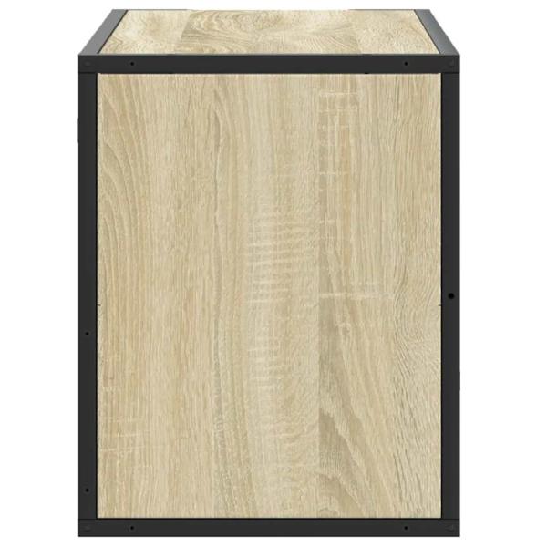 TV-Schrank Sonoma-Eiche 80x31x39,5 cm Holzwerkstoff und Metall