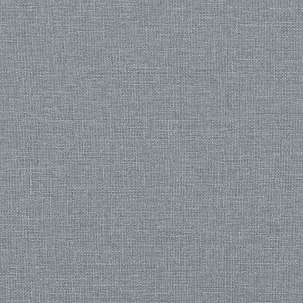 Schaukelsessel mit Hocker Hellgrau Stoff